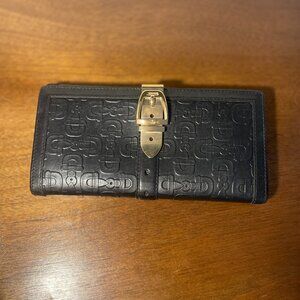 Gucci Leather Horsebit GG Glam Clutch Wallet